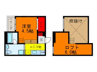 arem小若江A棟の物件間取画像